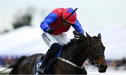 20 April 2025; Aurora Vega, with Paul Townend up, on his way to winning The Irish Stallion Farms EBF Honeysuckle Mares Novice Hurdle (Grade 1) on day two of the Fairyhouse Easter Festival at Fairyhouse Racecourse in Ratoath, Meath. Photo by Shauna Clinton/Sportsfile