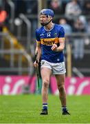 20 April 2025; John McGrath of Tipperary celebrates his side winning a free during the Munster GAA Hurling Senior Championship Round 1 match between Tipperary and Limerick at FBD Semple Stadium in Thurles, Tipperary. Photo by Seb Daly/Sportsfile