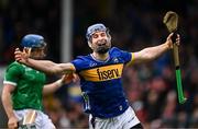 20 April 2025; John McGrath of Tipperary celebrates after scoring his side's second goal during the Munster GAA Hurling Senior Championship Round 1 match between Tipperary and Limerick at FBD Semple Stadium in Thurles, Tipperary. Photo by Seb Daly/Sportsfile