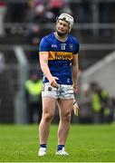 20 April 2025; Darragh McCarthy of Tipperary reacts after failing to convert a free during the Munster GAA Hurling Senior Championship Round 1 match between Tipperary and Limerick at FBD Semple Stadium in Thurles, Tipperary. Photo by Seb Daly/Sportsfile