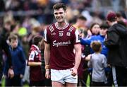 20 April 2025; Seán Mulkerrin of Galway after the Connacht GAA Football Senior Championship semi-final match between Galway and Roscommon at Pearse Stadium in Galway. Photo by Piaras Ó Mídheach/Sportsfile