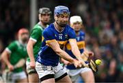 20 April 2025; John McGrath of Tipperary scores his side's second goal during the Munster GAA Hurling Senior Championship Round 1 match between Tipperary and Limerick at FBD Semple Stadium in Thurles, Tipperary. Photo by Seb Daly/Sportsfile