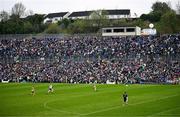 20 April 2025; Monaghan goalkeeper Rory Beggan takes a kick-out during the Ulster GAA Football Senior Championship quarter-final match between Monaghan and Donegal at St Tiernach's Park in Clones, Monaghan. Photo by Ramsey Cardy/Sportsfile