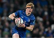 19 April 2025; Tommy O’Brien of Leinster during the United Rugby Championship match between Leinster and Ulster at the Aviva Stadium in Dublin. Photo by Sam Barnes/Sportsfile