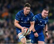 19 April 2025; Diarmuid Mangan of Leinster during the United Rugby Championship match between Leinster and Ulster at the Aviva Stadium in Dublin. Photo by Sam Barnes/Sportsfile