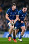 19 April 2025; Diarmuid Mangan of Leinster during the United Rugby Championship match between Leinster and Ulster at the Aviva Stadium in Dublin. Photo by Sam Barnes/Sportsfile