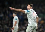 19 April 2025; Jacob Stockdale of Ulster during the United Rugby Championship match between Leinster and Ulster at the Aviva Stadium in Dublin. Photo by Sam Barnes/Sportsfile