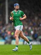 20 April 2025; Shane O’Brien of Limerick during the Munster GAA Hurling Senior Championship Round 1 match between Tipperary and Limerick at FBD Semple Stadium in Thurles, Tipperary. Photo by Seb Daly/Sportsfile