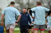 19 April 2025; Assistant coach Steve Ashmore during a Leinster Rugby Juniors squad training session at Gorey RFC in Gorey, Wexford. Photo by Brendan Moran/Sportsfile