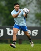 19 April 2025; Mikey Russell during a Leinster Rugby Juniors squad training session at Gorey RFC in Gorey, Wexford. Photo by Brendan Moran/Sportsfile