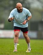 19 April 2025; Dewald Barnard during a Leinster Rugby Juniors squad training session at Gorey RFC in Gorey, Wexford. Photo by Brendan Moran/Sportsfile