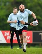 19 April 2025; Dewald Barnard during a Leinster Rugby Juniors squad training session at Gorey RFC in Gorey, Wexford. Photo by Brendan Moran/Sportsfile
