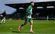 21 April 2025; Jack Byrne of Shamrock Rovers before the SSE Airtricity Men's Premier Division match between Shamrock Rovers and Bohemians at Tallaght Stadium in Dublin. Photo by Stephen McCarthy/Sportsfile