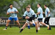 19 April 2025; Gavin Kelly during a Leinster Rugby Juniors squad training session at Gorey RFC in Gorey, Wexford. Photo by Brendan Moran/Sportsfile