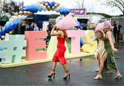 21 April 2025; Racegoers arrive prior to racing on day three of the Fairyhouse Easter Festival at Fairyhouse Racecourse in Ratoath, Meath. Photo by David Fitzgerald/Sportsfile