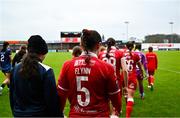 19 April 2025; Keeva Flynn of Sligo Rovers makes her way onto the pitch before the SSE Airtricity Women's Premier Division match between Sligo Rovers and Galway United at The Showgrounds in Sligo. Photo by Tyler Miller/Sportsfile