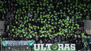 21 April 2025; Shamrock Rovers supporters before the SSE Airtricity Men's Premier Division match between Shamrock Rovers and Bohemians at Tallaght Stadium in Dublin. Photo by Stephen McCarthy/Sportsfile