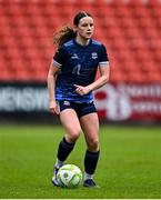 19 April 2025; Ava Mullins of Galway United during the SSE Airtricity Women's Premier Division match between Sligo Rovers and Galway United at The Showgrounds in Sligo. Photo by Tyler Miller/Sportsfile