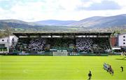 21 April 2025; Shamrock Rovers supporters during the SSE Airtricity Men's Premier Division match between Shamrock Rovers and Bohemians at Tallaght Stadium in Dublin. Photo by Stephen McCarthy/Sportsfile