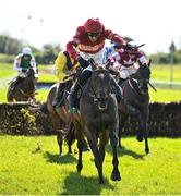 21 April 2025; Blue Lemons, with Paul Townend up, on their way to winning the O'Driscoll's Irish Whiskey Juvenile Hurdle on day three of the Fairyhouse Easter Festival at Fairyhouse Racecourse in Ratoath, Meath. Photo by David Fitzgerald/Sportsfile