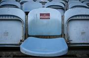 21 April 2025; A general view of seating before the SSE Airtricity Men's Premier Division match between Drogheda United and St Patrick's Athletic at Sullivan & Lambe Park in Drogheda, Louth. Photo by Shauna Clinton/Sportsfile