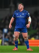 19 April 2025; Tadhg Furlong of Leinster during the United Rugby Championship match between Leinster and Ulster at the Aviva Stadium in Dublin. Photo by Brendan Moran/Sportsfile