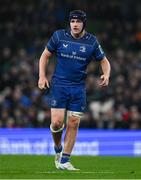 19 April 2025; James Culhane of Leinster during the United Rugby Championship match between Leinster and Ulster at the Aviva Stadium in Dublin. Photo by Brendan Moran/Sportsfile