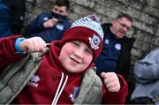 21 April 2025; Drogheda United supporter Lorcan King before the SSE Airtricity Men's Premier Division match between Drogheda United and St Patrick's Athletic at Sullivan & Lambe Park in Drogheda, Louth. Photo by Shauna Clinton/Sportsfile