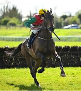 21 April 2025; Glen Kiln, with Cian Quirke up, on their way to winning the Fairyhouse Steel Handicap Hurdle on day three of the Fairyhouse Easter Festival at Fairyhouse Racecourse in Ratoath, Meath. Photo by David Fitzgerald/Sportsfile