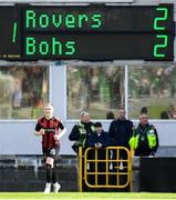 21 April 2025; Ross Tierney of Bohemians celebrates after scoring his side's second goal during the SSE Airtricity Men's Premier Division match between Shamrock Rovers and Bohemians at Tallaght Stadium in Dublin. Photo by Stephen McCarthy/Sportsfile