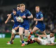 19 April 2025; Jamie Osborne of Leinster during the United Rugby Championship match between Leinster and Ulster at the Aviva Stadium in Dublin. Photo by Brendan Moran/Sportsfile