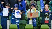 19 April 2025; Leinster supporters before the United Rugby Championship match between Leinster and Ulster at the Aviva Stadium in Dublin. Photo by Brendan Moran/Sportsfile