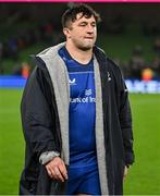 19 April 2025; Thomas Clarkson of Leinster after the United Rugby Championship match between Leinster and Ulster at the Aviva Stadium in Dublin. Photo by Brendan Moran/Sportsfile