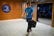 19 April 2025; Gus McCarthy of Leinster arrives before the United Rugby Championship match between Leinster and Ulster at the Aviva Stadium in Dublin. Photo by Brendan Moran/Sportsfile