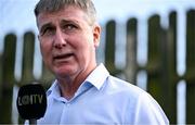 21 April 2025; St Patrick's Athletic manager Stephen Kenny before the SSE Airtricity Men's Premier Division match between Drogheda United and St Patrick's Athletic at Sullivan & Lambe Park in Drogheda, Louth. Photo by Shauna Clinton/Sportsfile