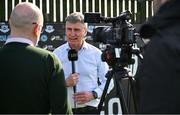 21 April 2025; St Patrick's Athletic manager Stephen Kenny before the SSE Airtricity Men's Premier Division match between Drogheda United and St Patrick's Athletic at Sullivan & Lambe Park in Drogheda, Louth. Photo by Shauna Clinton/Sportsfile