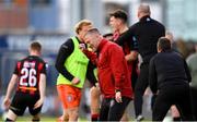 21 April 2025; Bohemians manager Alan Reynolds celebrates his side's winning and third goal scored by Rhys Brennan, not pictured, during the SSE Airtricity Men's Premier Division match between Shamrock Rovers and Bohemians at Tallaght Stadium in Dublin. Photo by Stephen McCarthy/Sportsfile