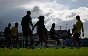 21 April 2025; Drogheda players warm-up before the SSE Airtricity Men's Premier Division match between Drogheda United and St Patrick's Athletic at Sullivan & Lambe Park in Drogheda, Louth. Photo by Shauna Clinton/Sportsfile