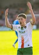 21 April 2025; Kitt Nelson of Cork City celebrates after scoring his side's second goal during the SSE Airtricity Men's Premier Division match between Cork City and Waterford at Turners Cross in Cork. Photo by Seb Daly/Sportsfile