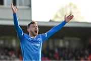 21 April 2025; Andy Boyle of Waterford reacts during the SSE Airtricity Men's Premier Division match between Cork City and Waterford at Turners Cross in Cork. Photo by Seb Daly/Sportsfile