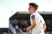 21 April 2025; Cathal O'Sullivan of Cork City celebrates his side winning a penalty during the SSE Airtricity Men's Premier Division match between Cork City and Waterford at Turners Cross in Cork. Photo by Seb Daly/Sportsfile