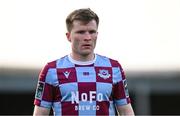 21 April 2025; Conor Kane of Drogheda United during the SSE Airtricity Men's Premier Division match between Drogheda United and St Patrick's Athletic at Sullivan & Lambe Park in Drogheda, Louth. Photo by Shauna Clinton/Sportsfile