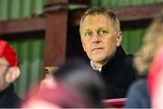 21 April 2025; Republic of Ireland head coach Heimir Hallgrimsson in attendance during the SSE Airtricity Men's Premier Division match between Drogheda United and St Patrick's Athletic at Sullivan & Lambe Park in Drogheda, Louth. Photo by Shauna Clinton/Sportsfile