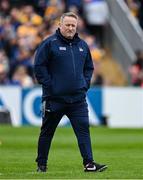 20 April 2025; Cork manager Pat Ryan before the Munster GAA Hurling Senior Championship Round 1 match between Clare and Cork at Zimmer Biomet Páirc Chíosóg in Ennis, Clare. Photo by Brendan Moran/Sportsfile