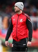 19 April 2025; Ringmahon Rangers FC coach Rob Ryan before the FAI Intermediate Cup final match between College Corinthians AFC and Ringmahon Rangers FC at Turners Cross Stadium in Cork. Photo by Michael P Ryan/Sportsfile