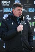 21 April 2025; Drogheda United manager Kevin Doherty before the SSE Airtricity Men's Premier Division match between Drogheda United and St Patrick's Athletic at Sullivan & Lambe Park in Drogheda, Louth. Photo by Shauna Clinton/Sportsfile