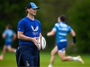 22 April 2025; Assistant coach Tyler Bleyendaal during a Leinster Rugby squad training session at UCD in Dublin. Photo by Brendan Moran/Sportsfile