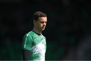 21 April 2025; Shamrock Rovers goalkeeper Leon Pohls before the SSE Airtricity Men's Premier Division match between Shamrock Rovers and Bohemians at Tallaght Stadium in Dublin. Photo by Stephen McCarthy/Sportsfile