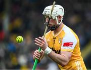 19 April 2025; Paddy Burke of Antrim during the Leinster GAA Hurling Senior Championship Round 1 match between Wexford and Antrim at Chadwicks Wexford Park in Wexford. Photo by Matt Browne/Sportsfile