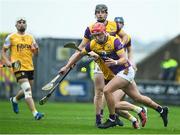 19 April 2025; Conor Heame of Wexford during the Leinster GAA Hurling Senior Championship Round 1 match between Wexford and Antrim at Chadwicks Wexford Park in Wexford. Photo by Matt Browne/Sportsfile